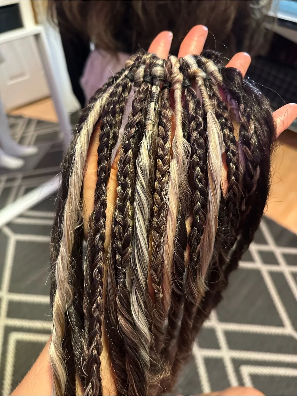 Boho Mixed Braids Hair Extensions - Brown & Blonde